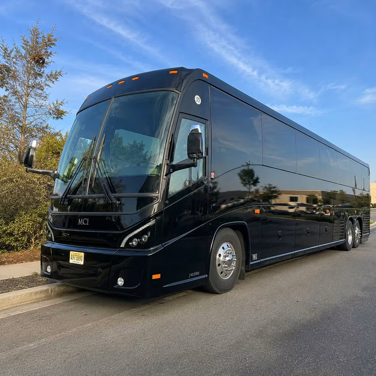 56 passenger charter bus