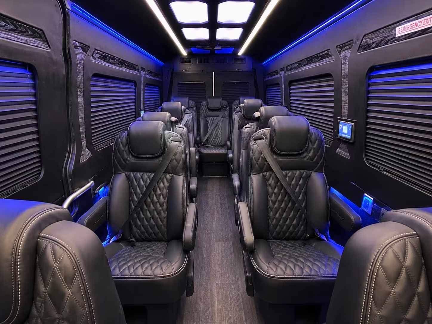 sprinter van with driver inside