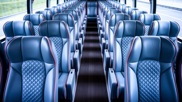56 passenger charter bus interior league city