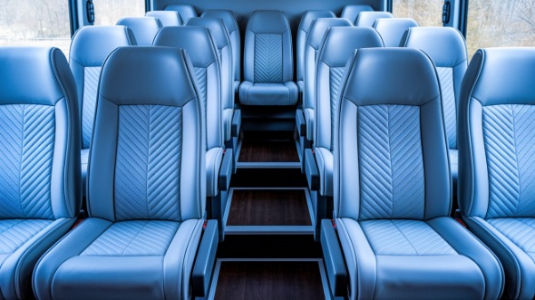 league city 28 passenger minibus inside