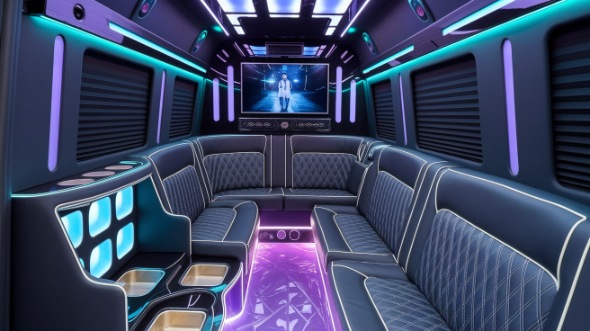 league city party bus rental inside